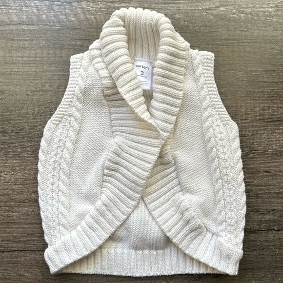 Carter's‎ Baby Knit Sweater Vest Size 3mo - Picture 1 of 5